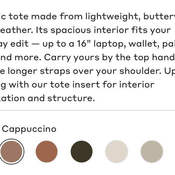 Cuyana tall easy tote with organizer - Picture 12 of 13